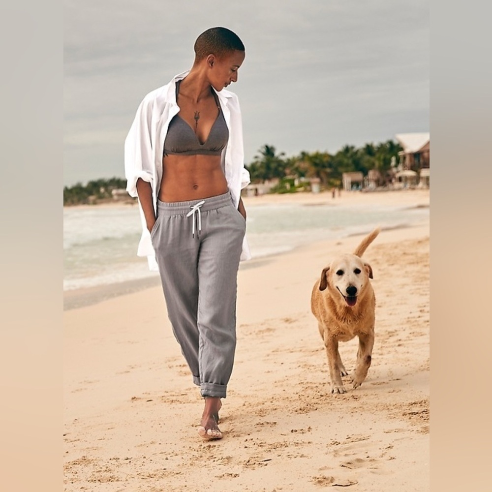 Athleta Bali linen ankle pants
